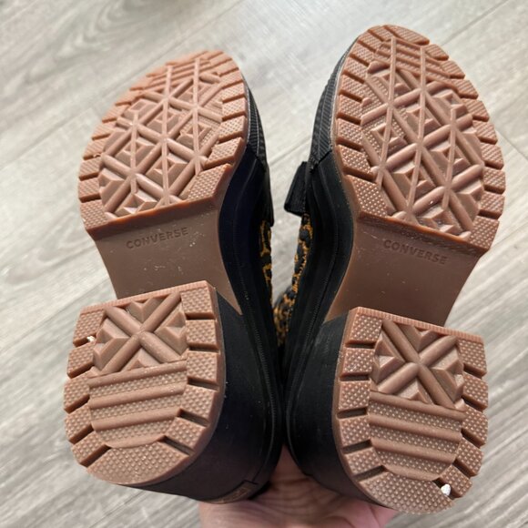 Converse Mesh Utility Chuck Taylor All Star GR 82 Leopard Boots Women Sz 7 - Picture 7 of 8